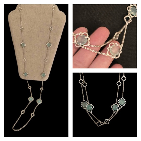 N111 STELLA & DOT AMALA STATIONED NECKLACE new MSRP $79 - Picture 2 of 12